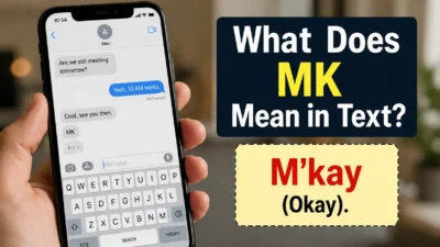 What MK Meaning in Text
